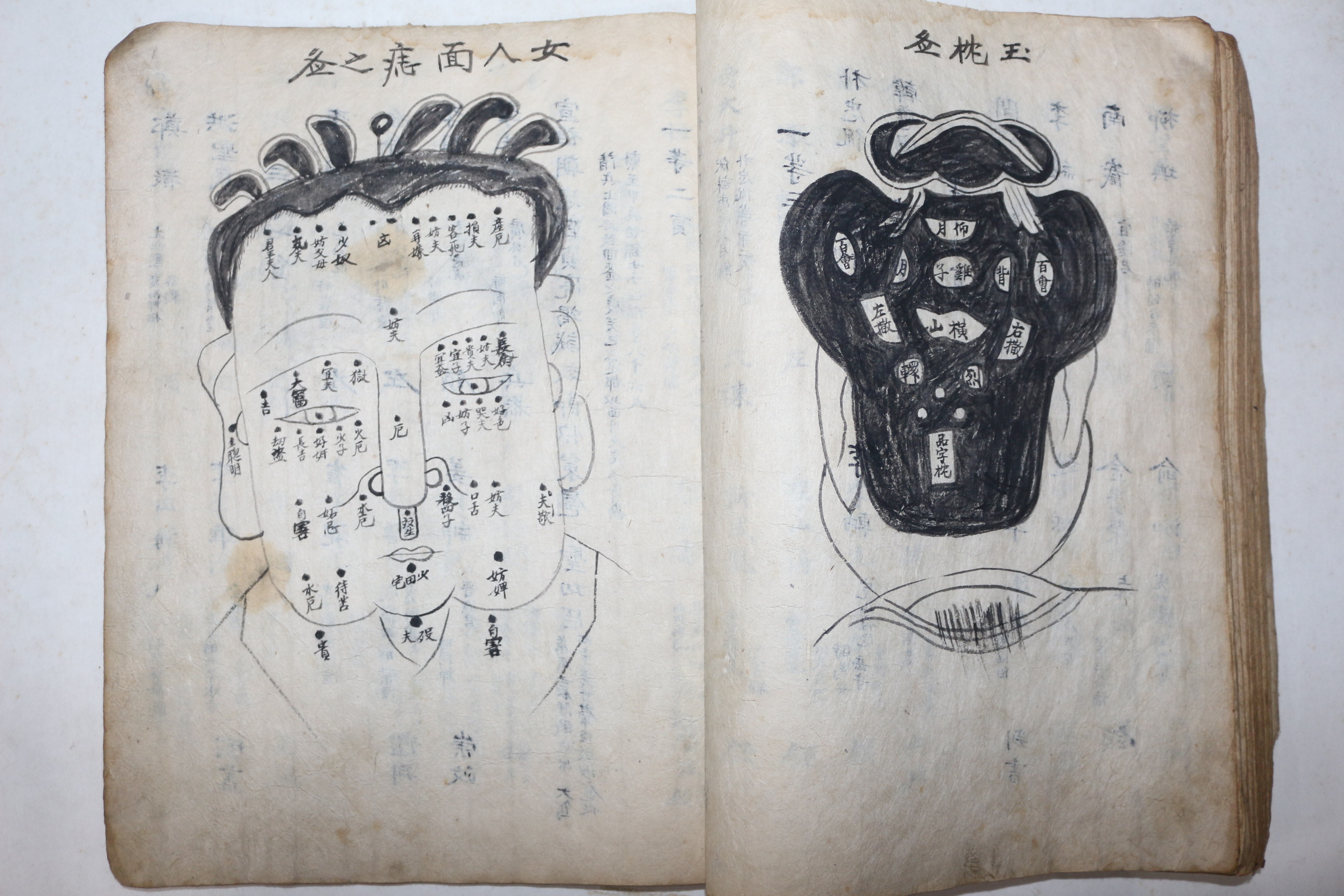 고필사본 공신록(功臣錄),22명의 관상도 그림, 1책