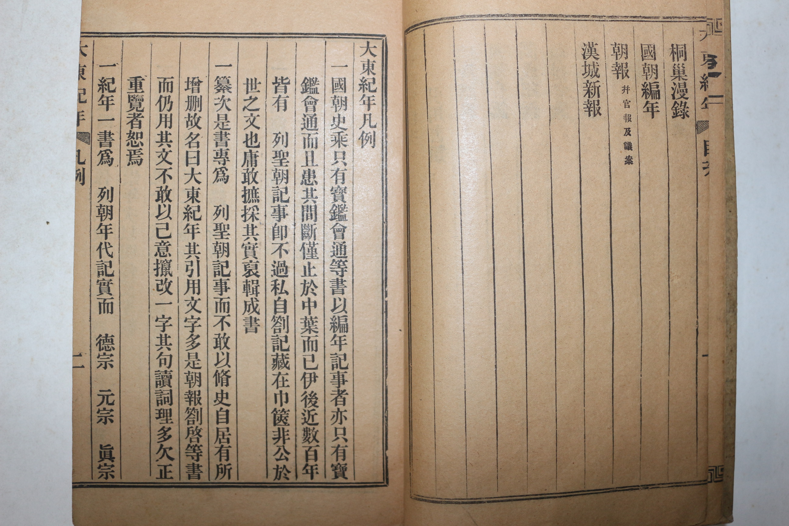 1905년 중국연활자본 윤기진(尹起晉)선 대동기년(大東紀年) 5권5책완질