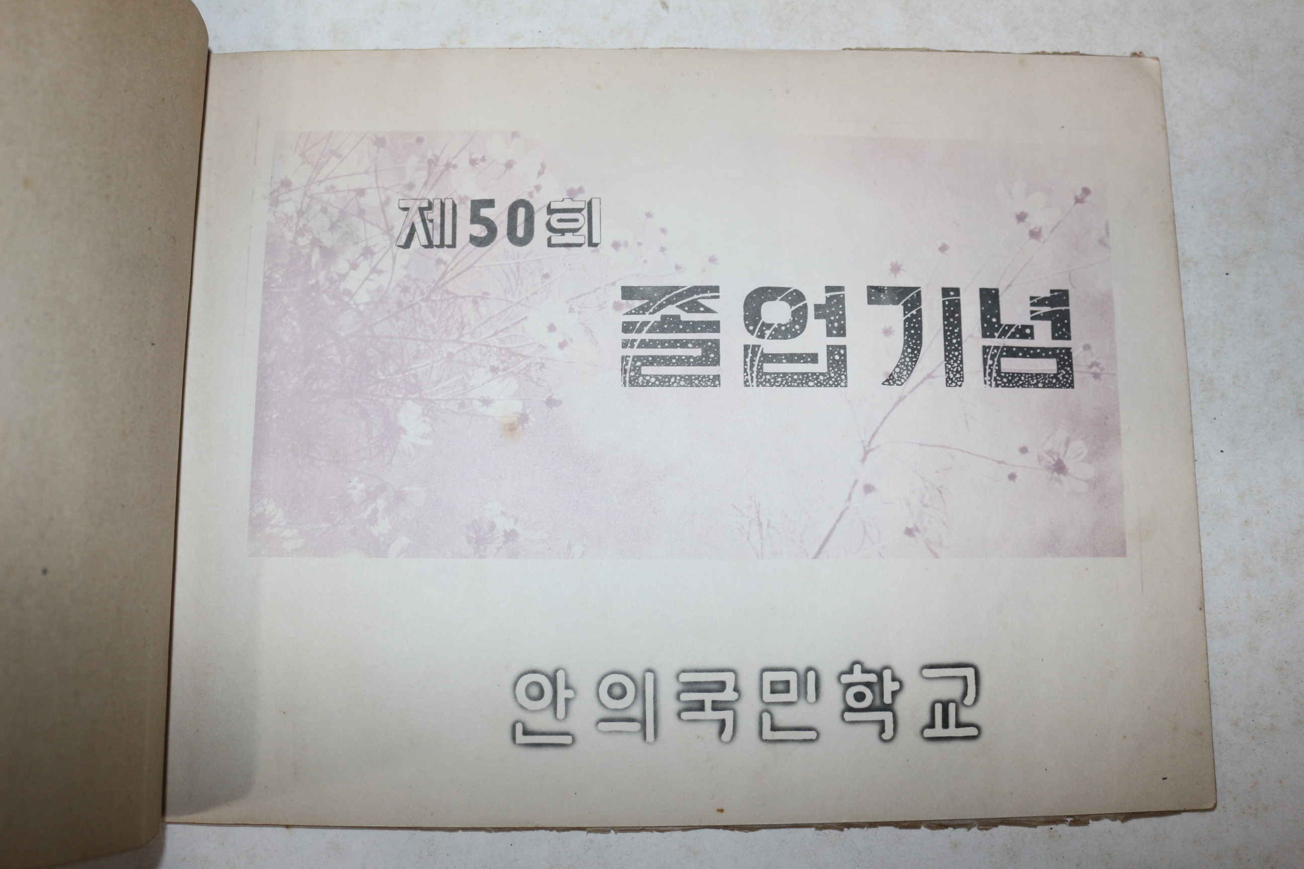 1964년 경남함양 제50회 안의국민학교 졸업기념 앨범