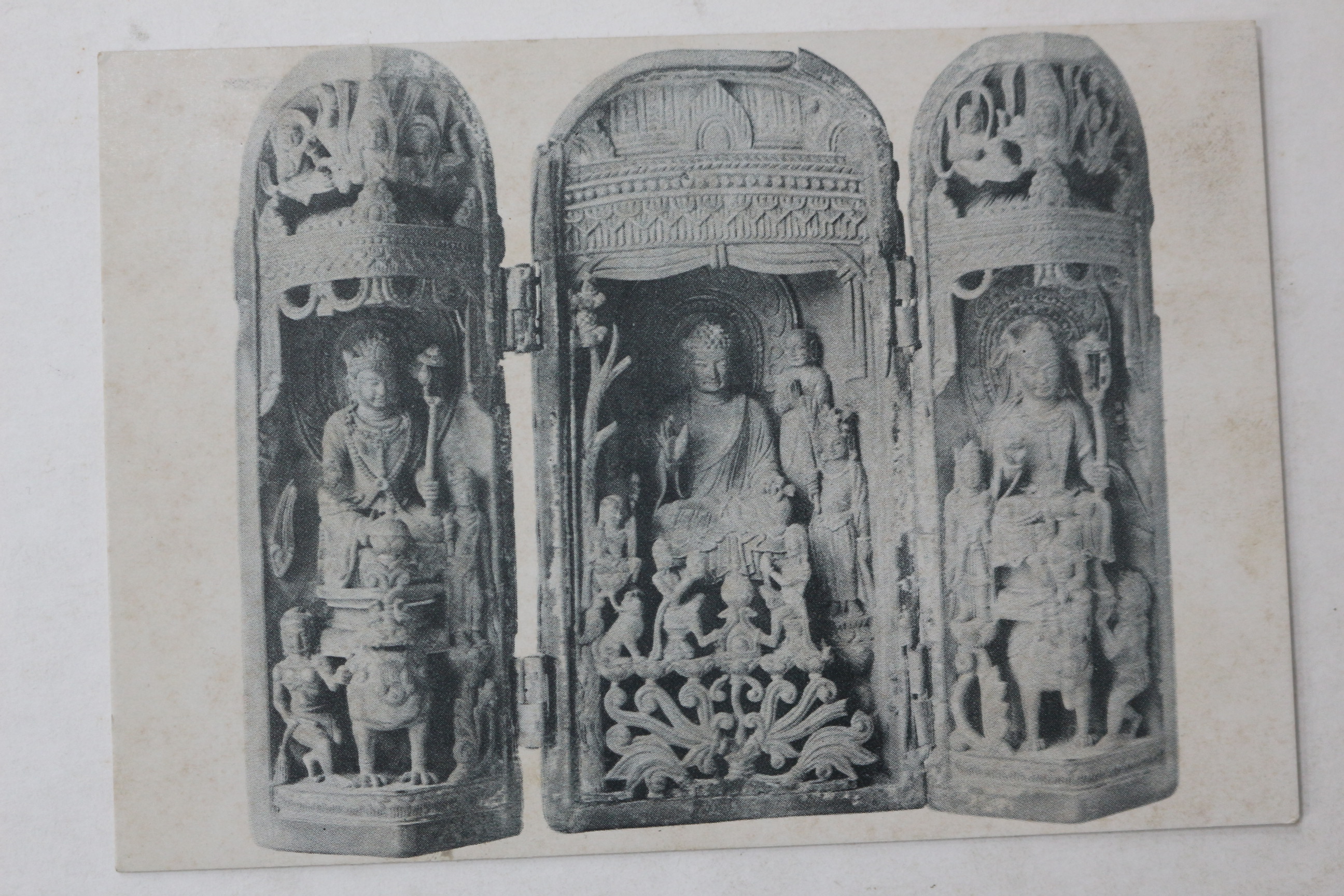 해방후 송광사 삼존불 엽서