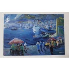 근대 윤종철 작 자갈치시장 우편엽서 사용실체