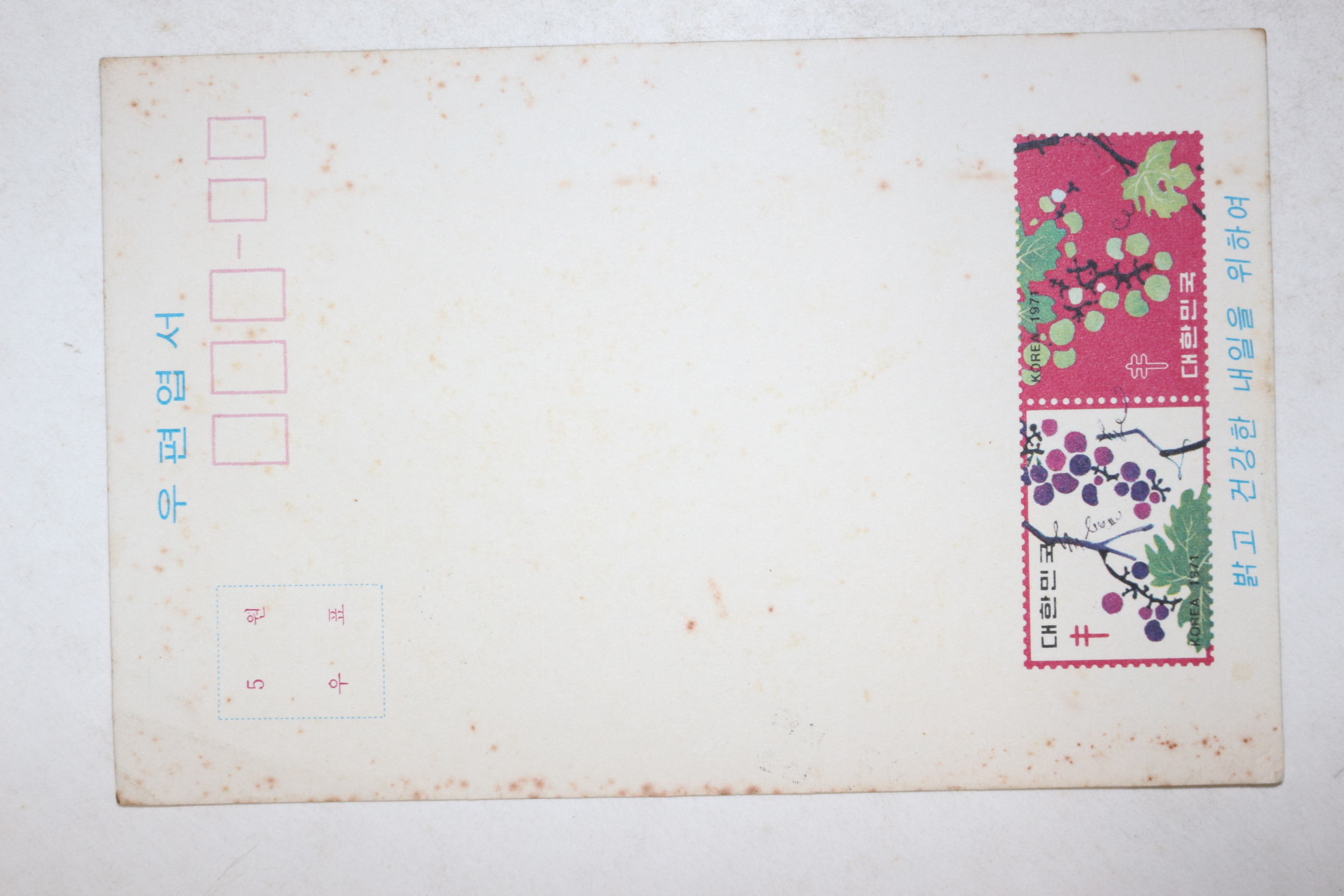 근대 5원 우편엽서