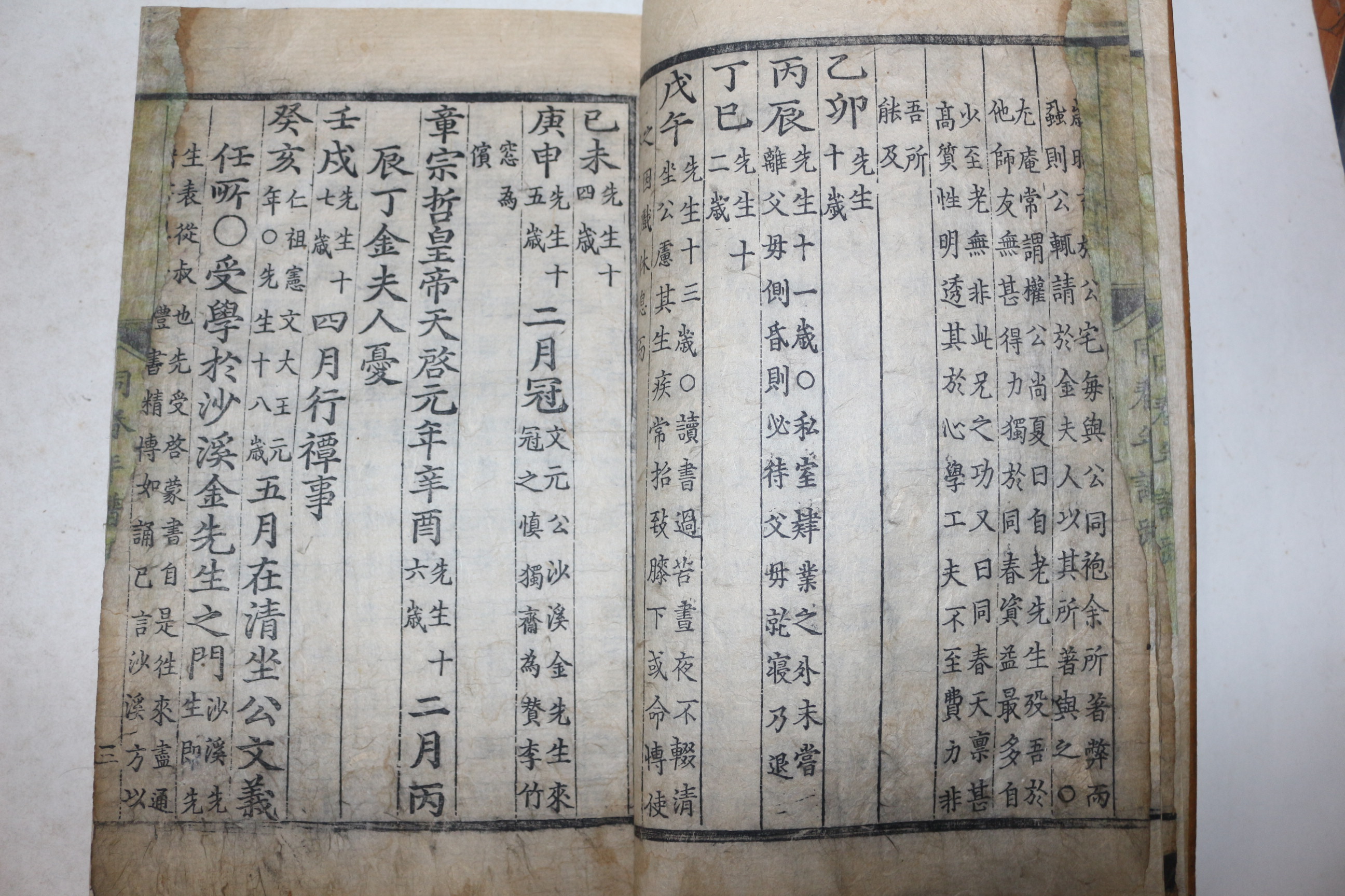 1741년 목판본 송준길(宋浚吉) 동춘당선생년보(同春堂先生年譜) 4권2책완질