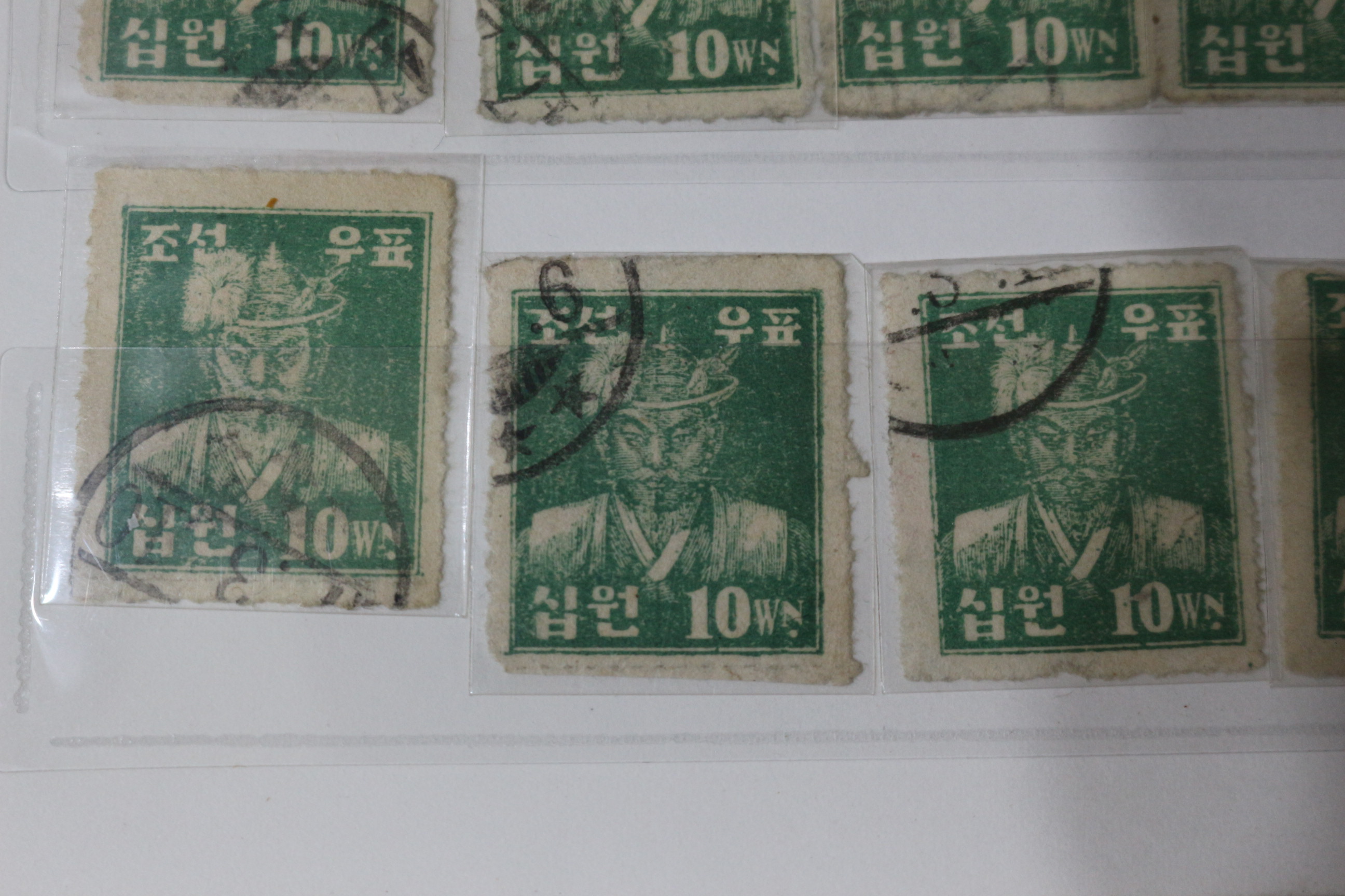 1947년 조선우표 이순신외 총35장 일괄