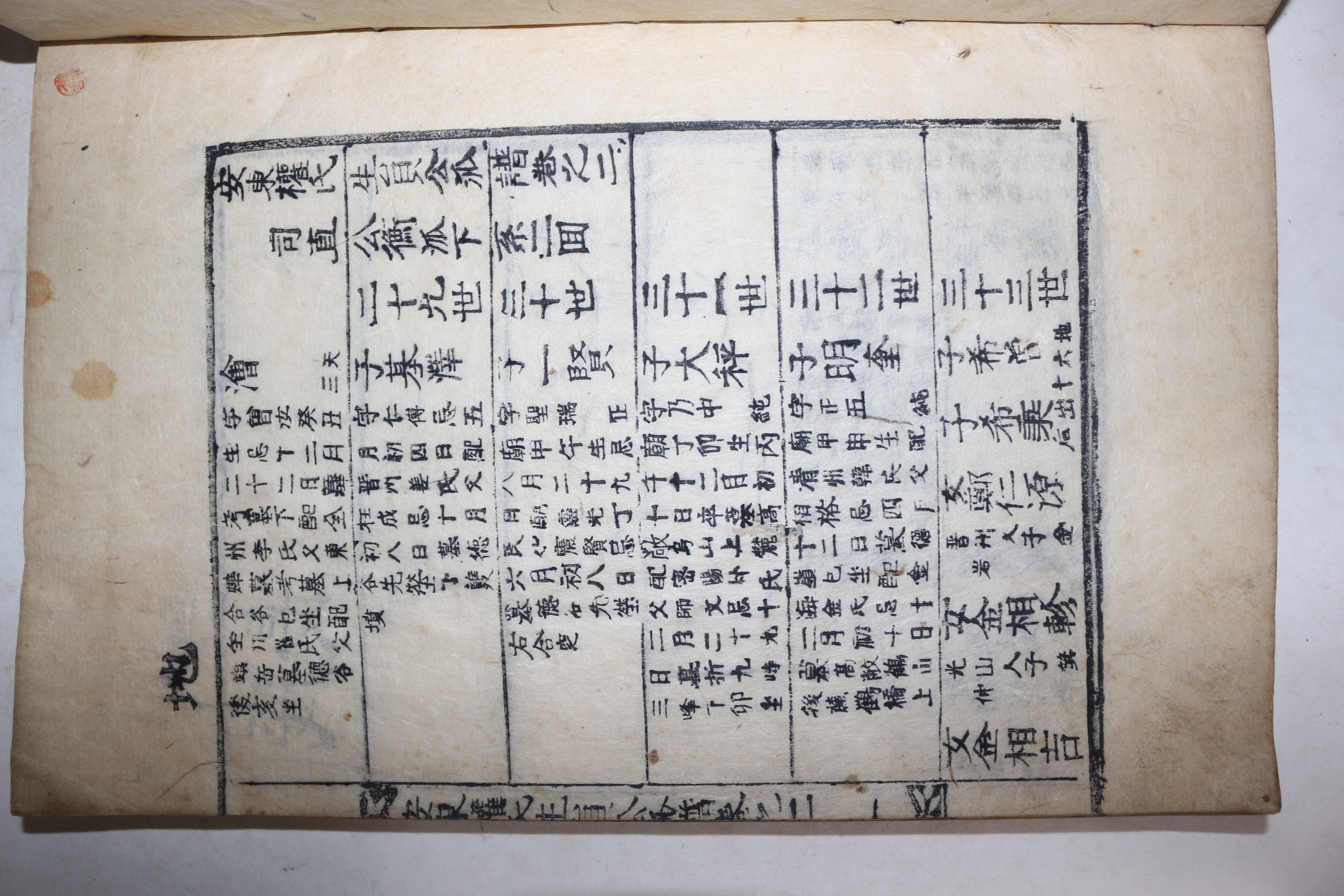 1898년 목활자본 안동권씨생원공파보(安東權氏生員公派譜) 2책완질