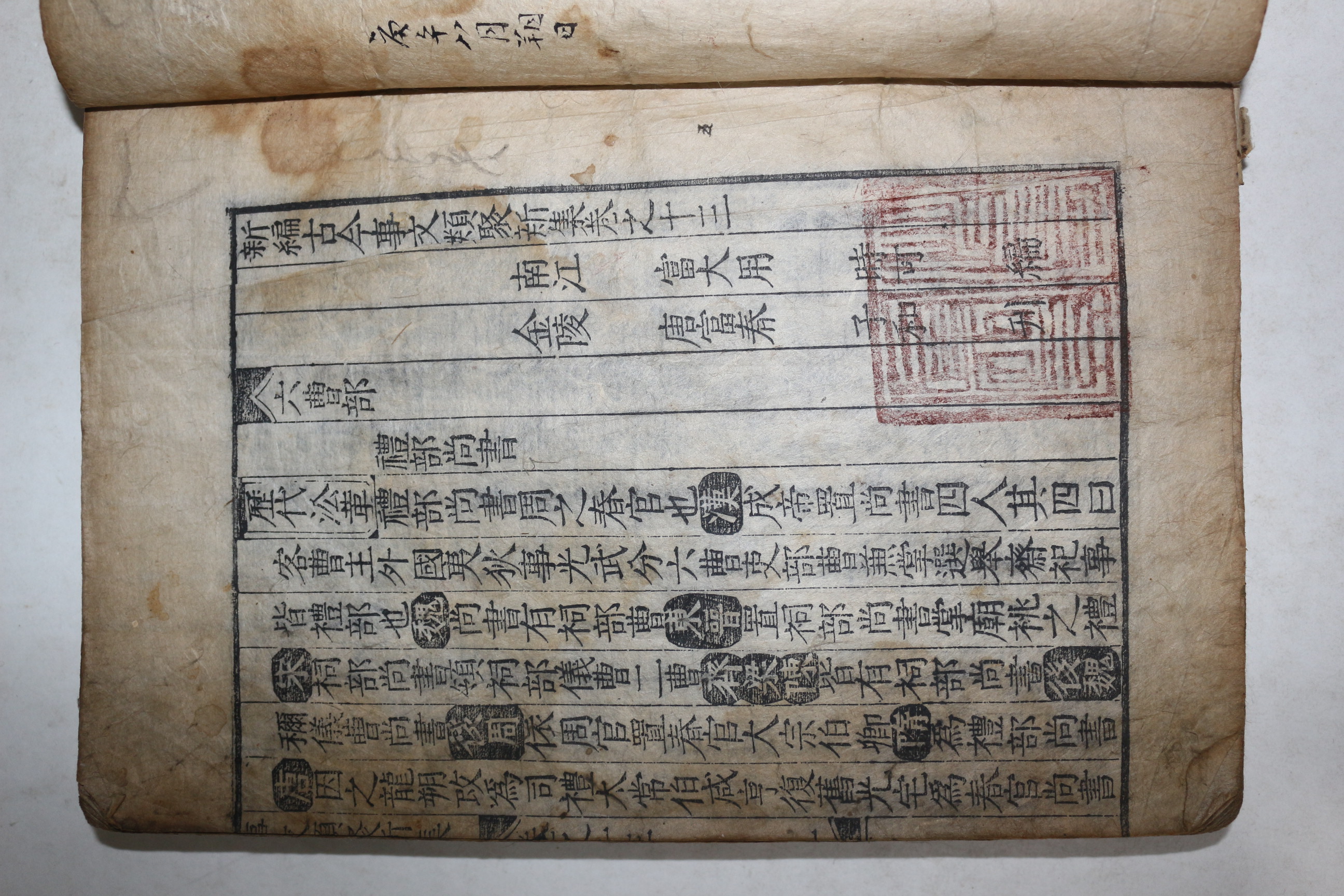 목판본 신편고금사문류취(新編古今事文類聚)신집 권13~17   1책