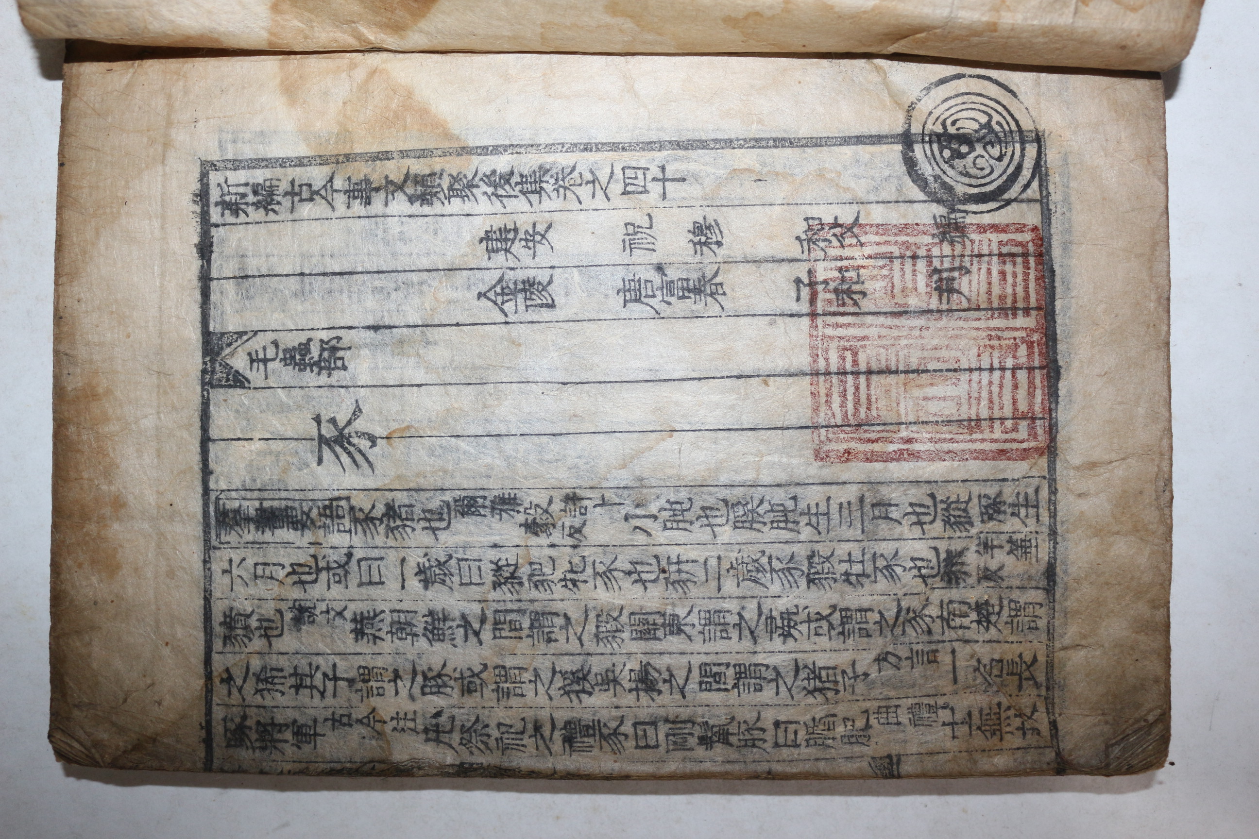 목판본 신편고금사문류취(新編古今事文類聚)후집 권40~44  1책