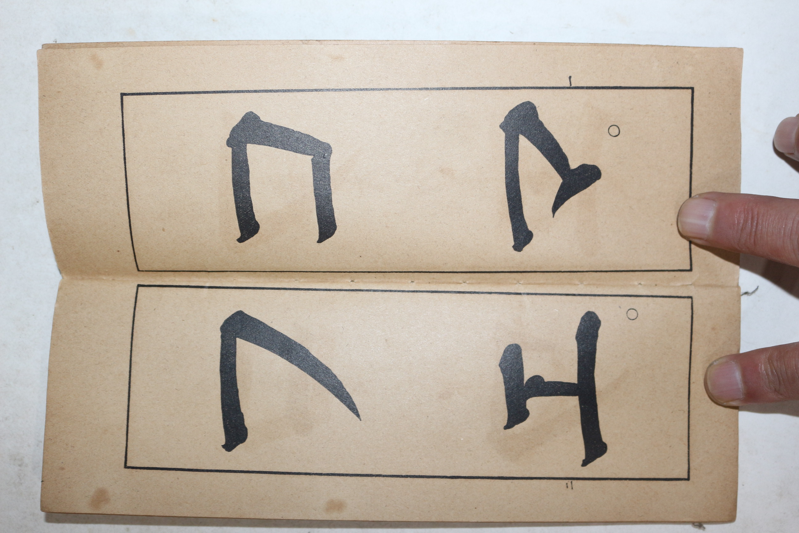 1924년(대정13년) 조선총독부 서방수본 제1학년용