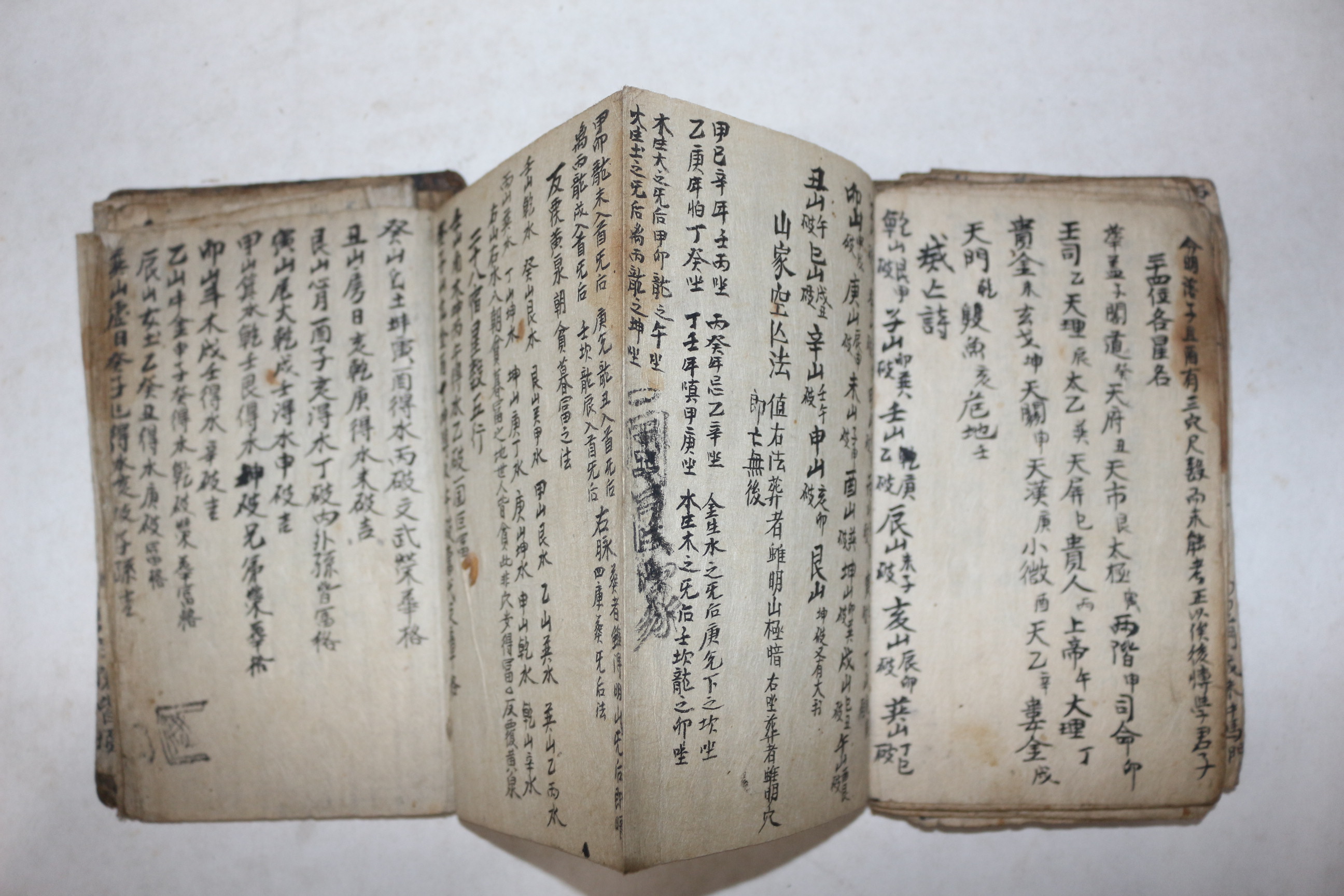 조선시대 수진절첩본 진음양식(眞陰陽式)