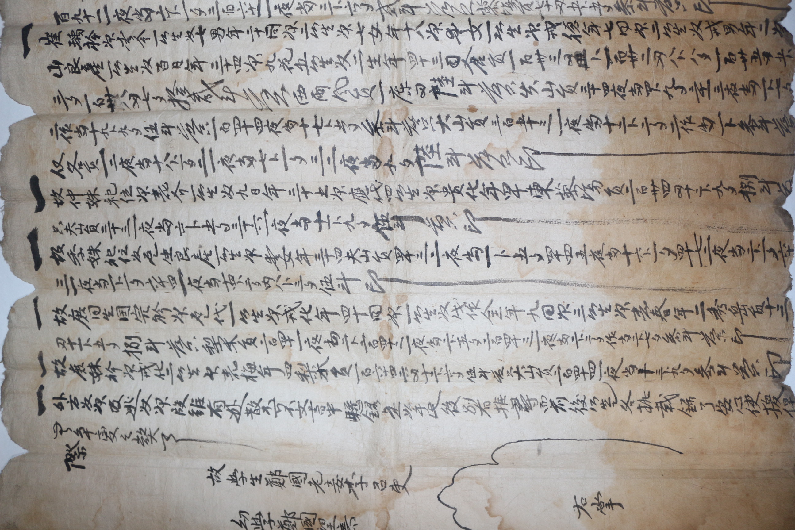 1712년(康熙51年) 정국노(鄭國老)처 이씨의 화회성문(和會成文) 분재기