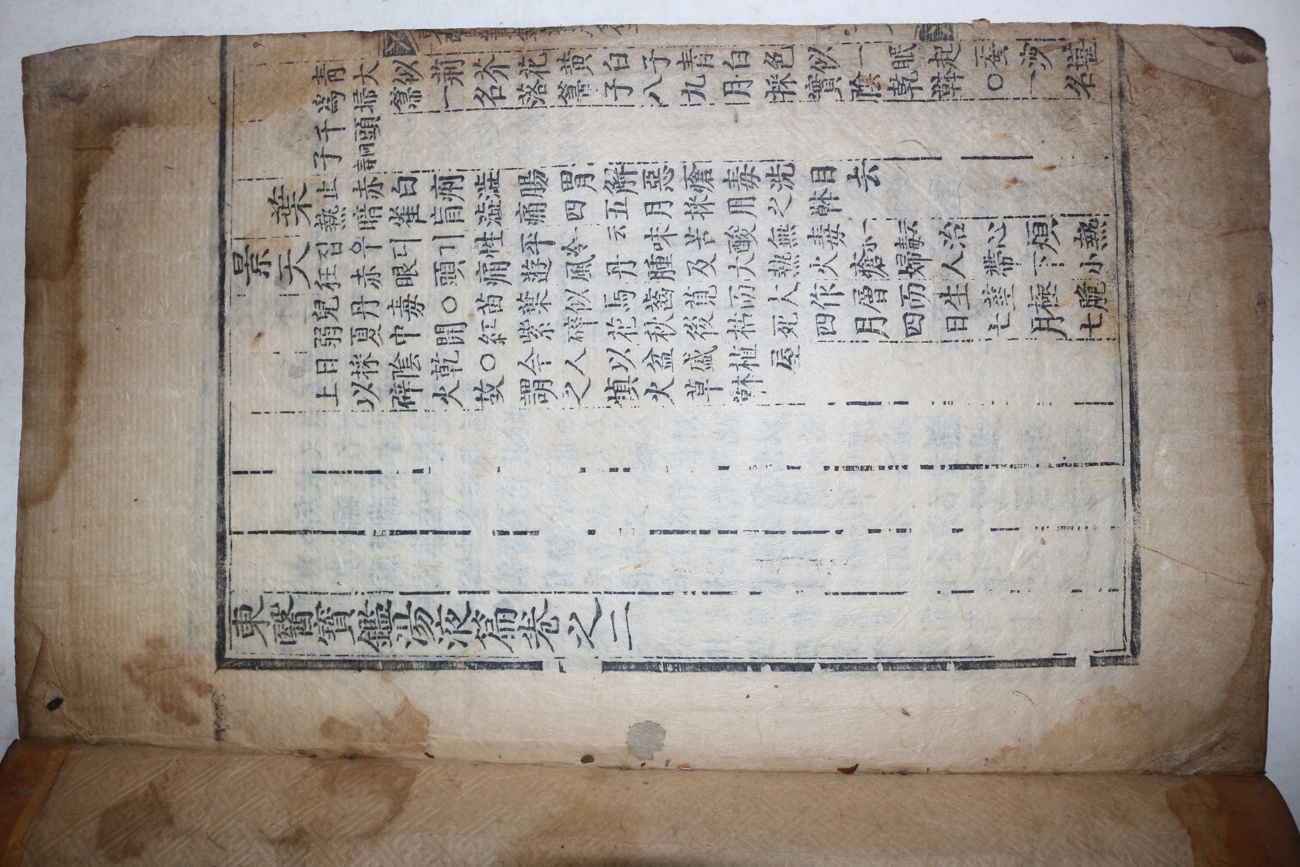 고목판본 허준(許浚) 동의보감(東醫寶鑑) 탕액편 권2  1책