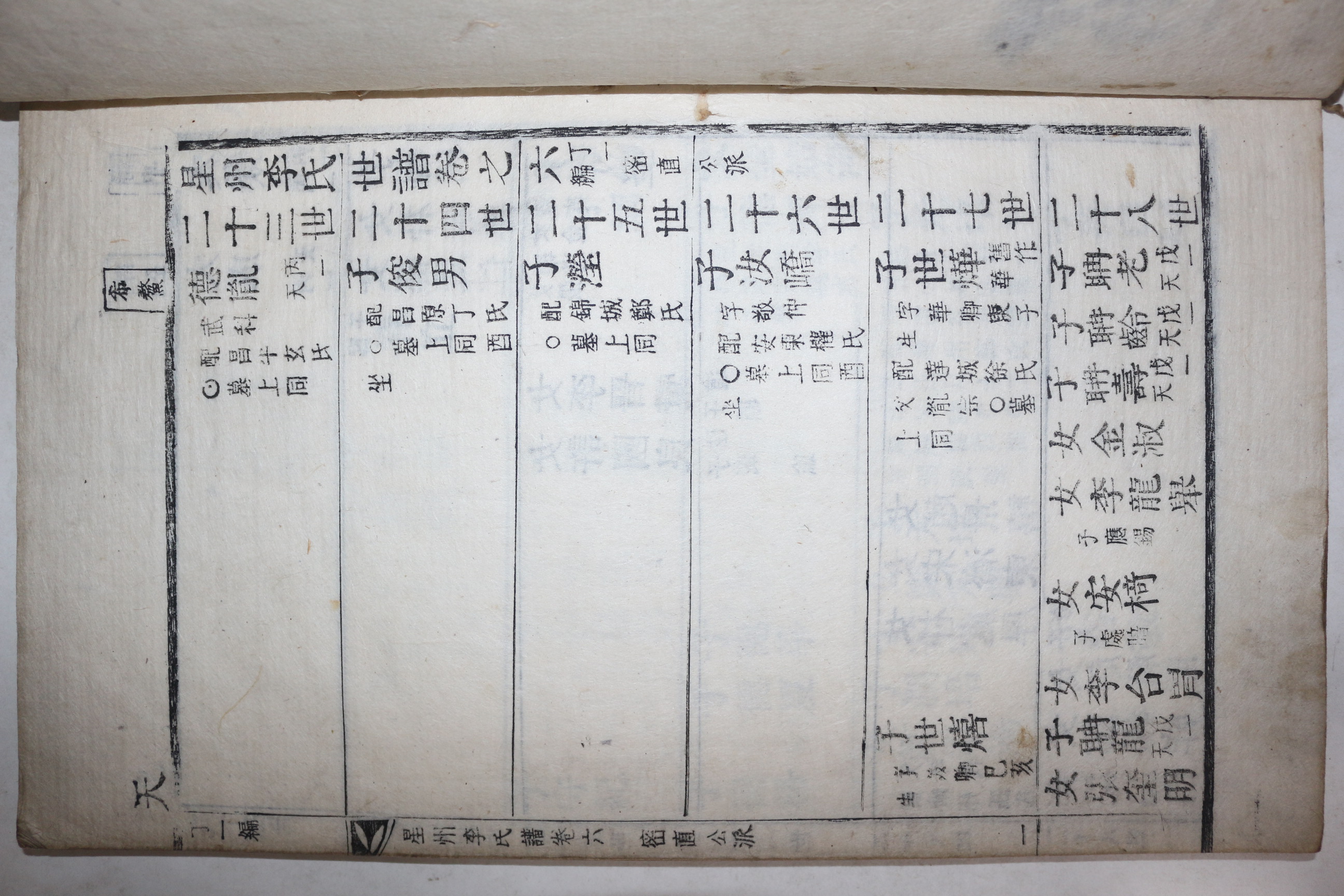 목활자본 성주이씨세보(星州李氏世譜) 10책