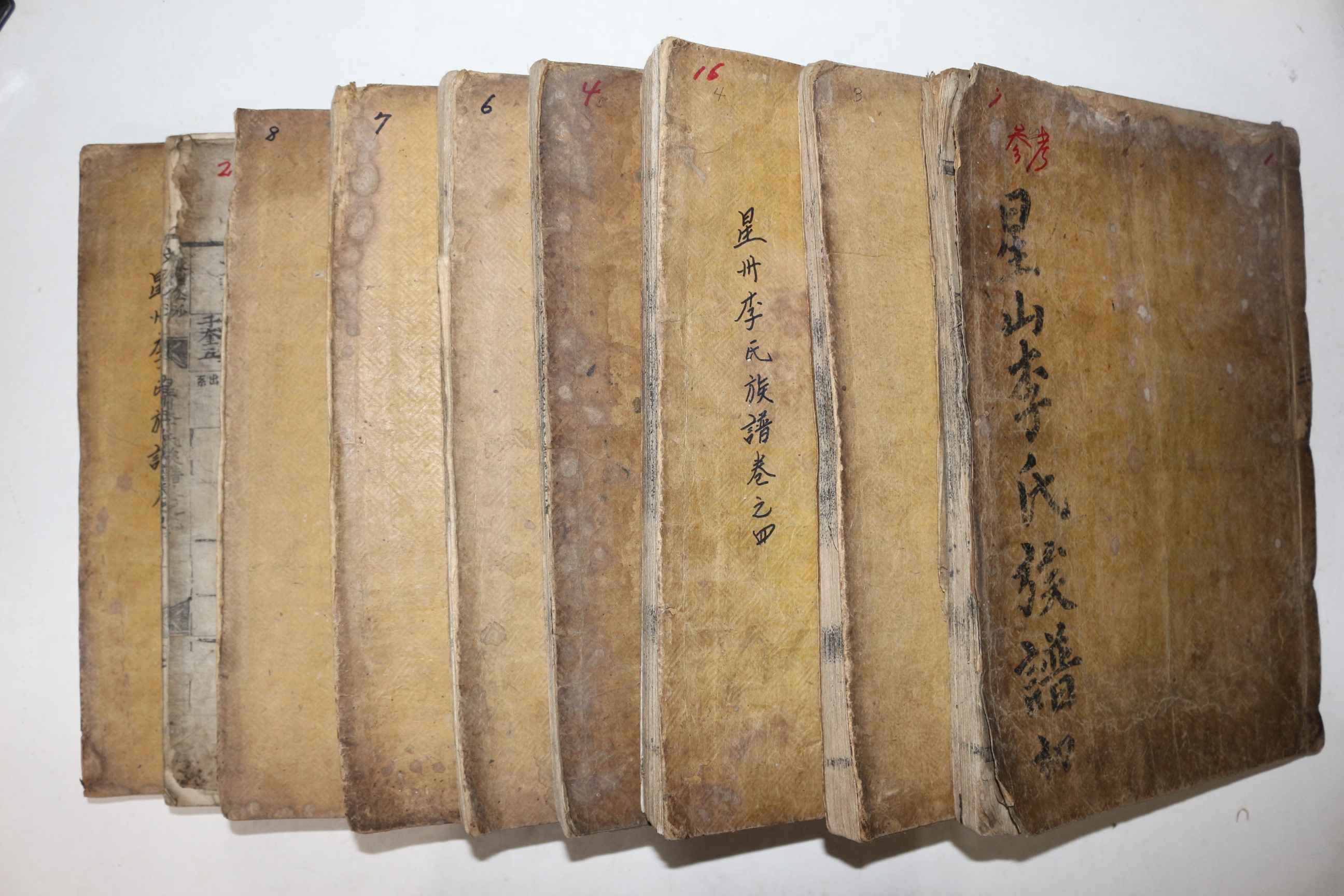 1797년 목판본 성주이씨족보(星州李氏族譜) 9책(권2  1책 낙권임)