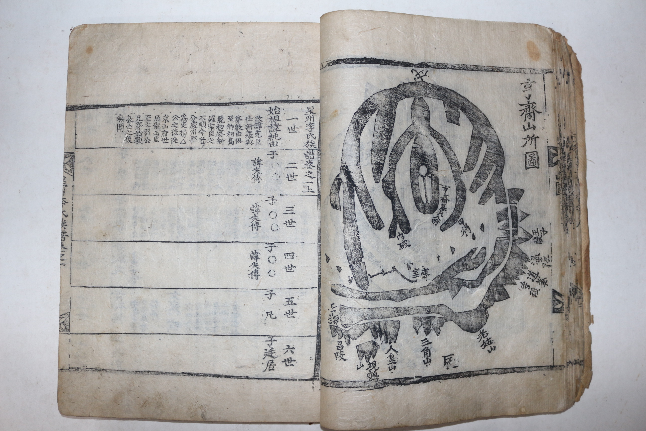 1797년 목판본 성주이씨족보(星州李氏族譜) 9책(권2  1책 낙권임)