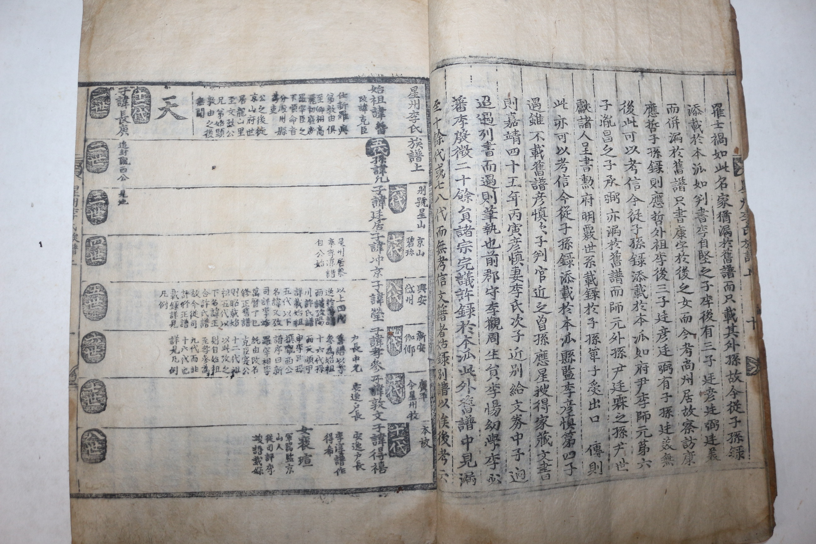 1689년 목판본 성주이씨족보(星州李氏族譜) 3책완질