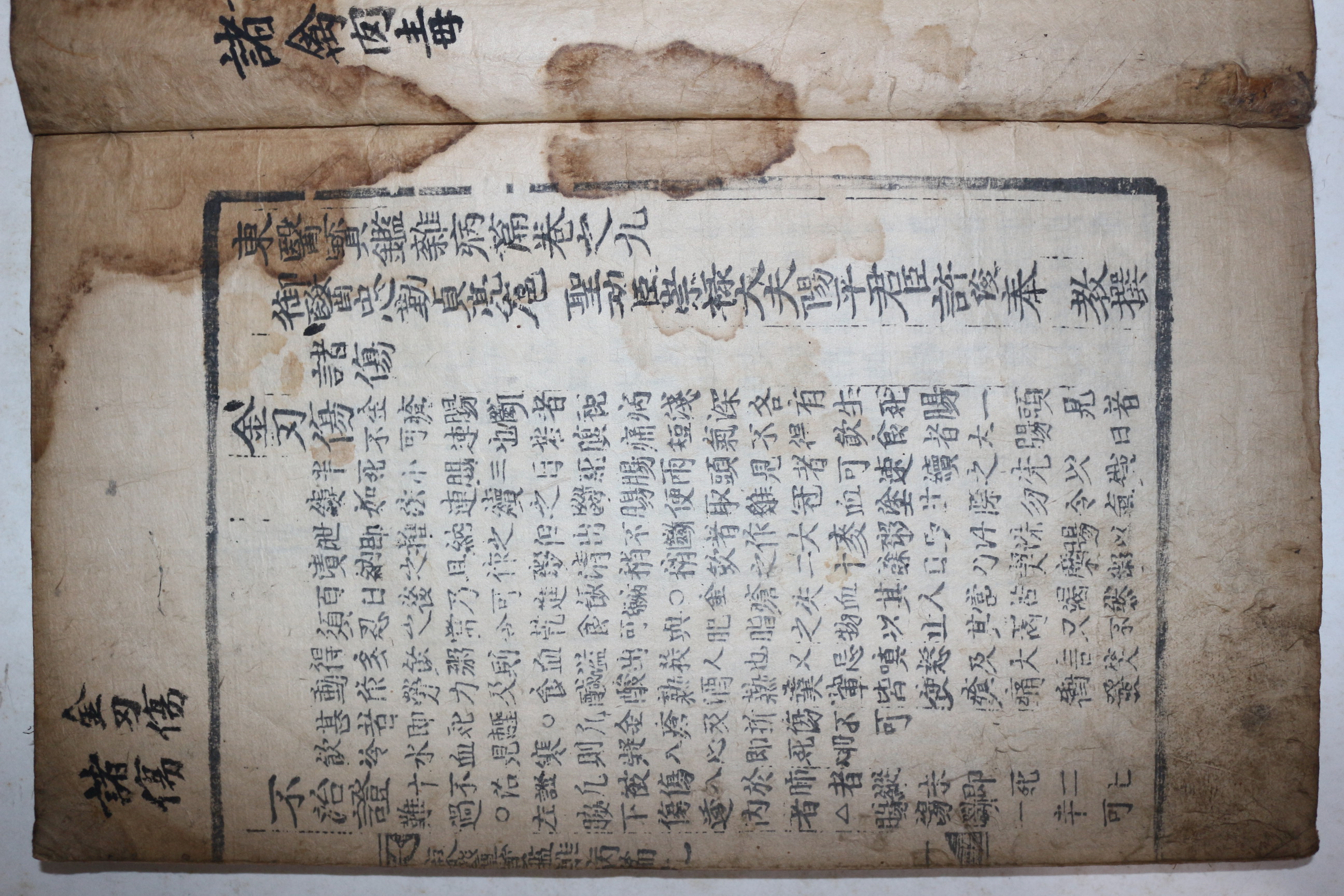목판본 동의보감(東醫寶鑑) 잡병편 권9  1책