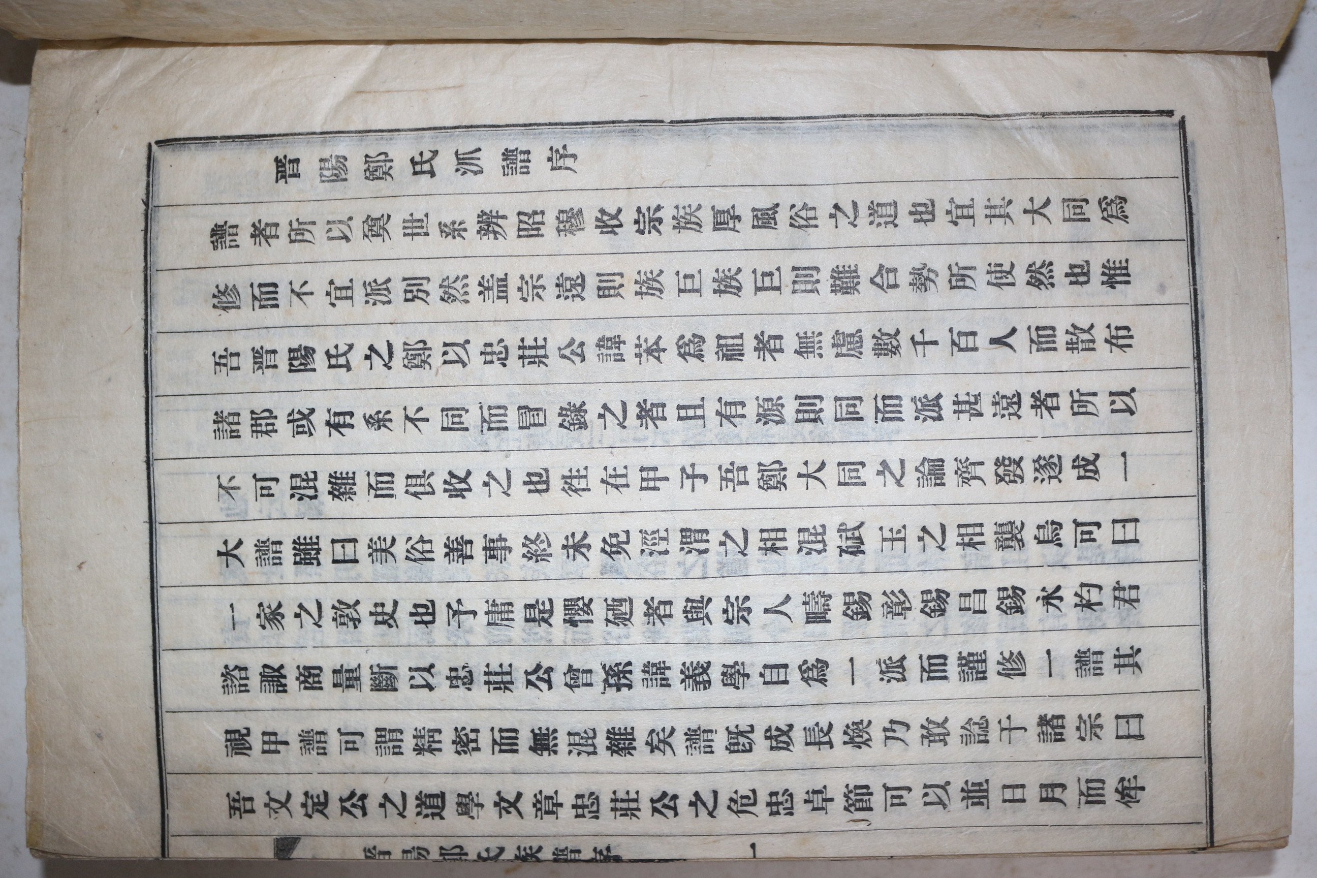 1941년(소화16년) 진양정씨파보(晉陽鄭氏派譜) 1책완질