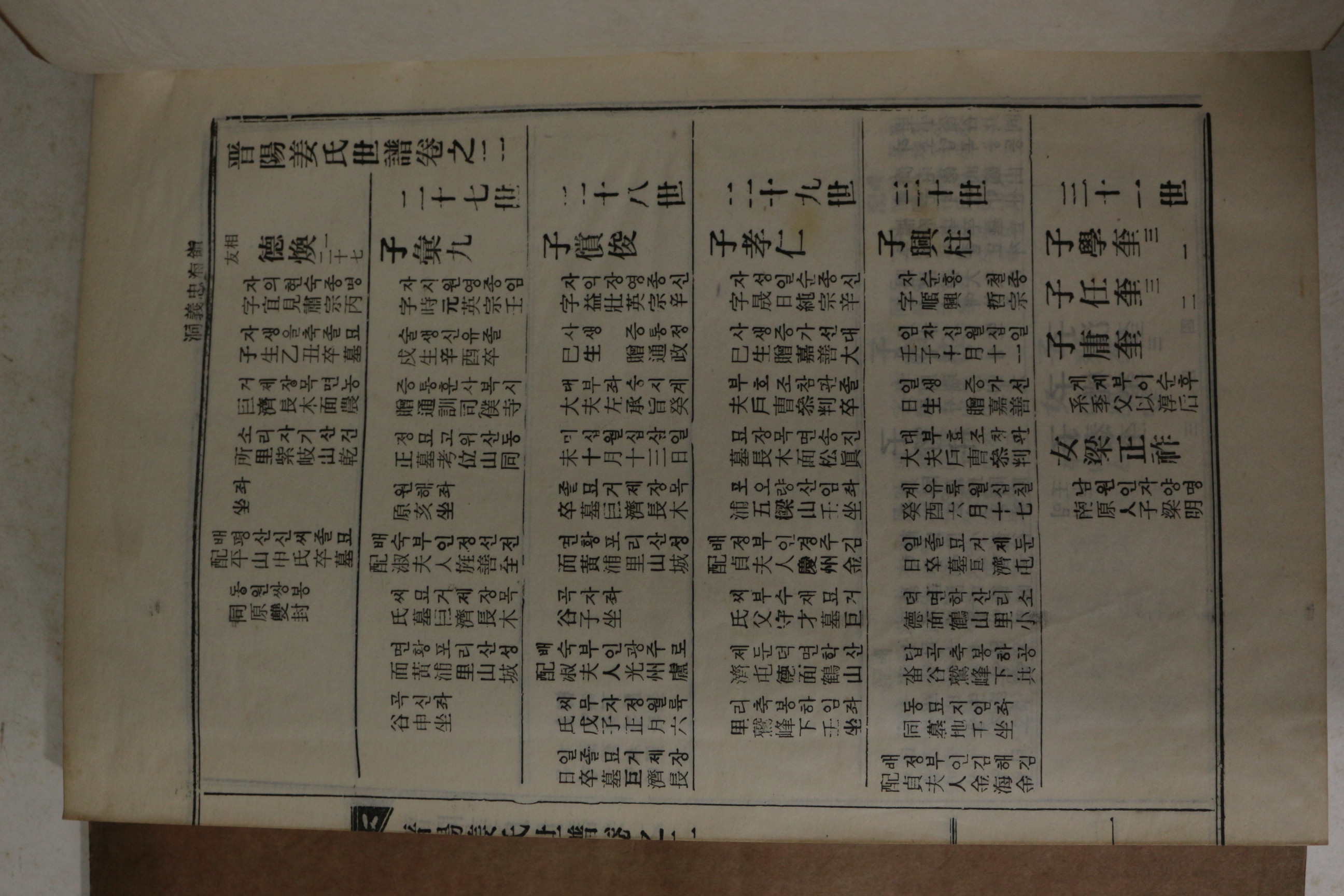 연활자본 진양강씨세보(晉陽姜氏世譜) 권1~3  3책