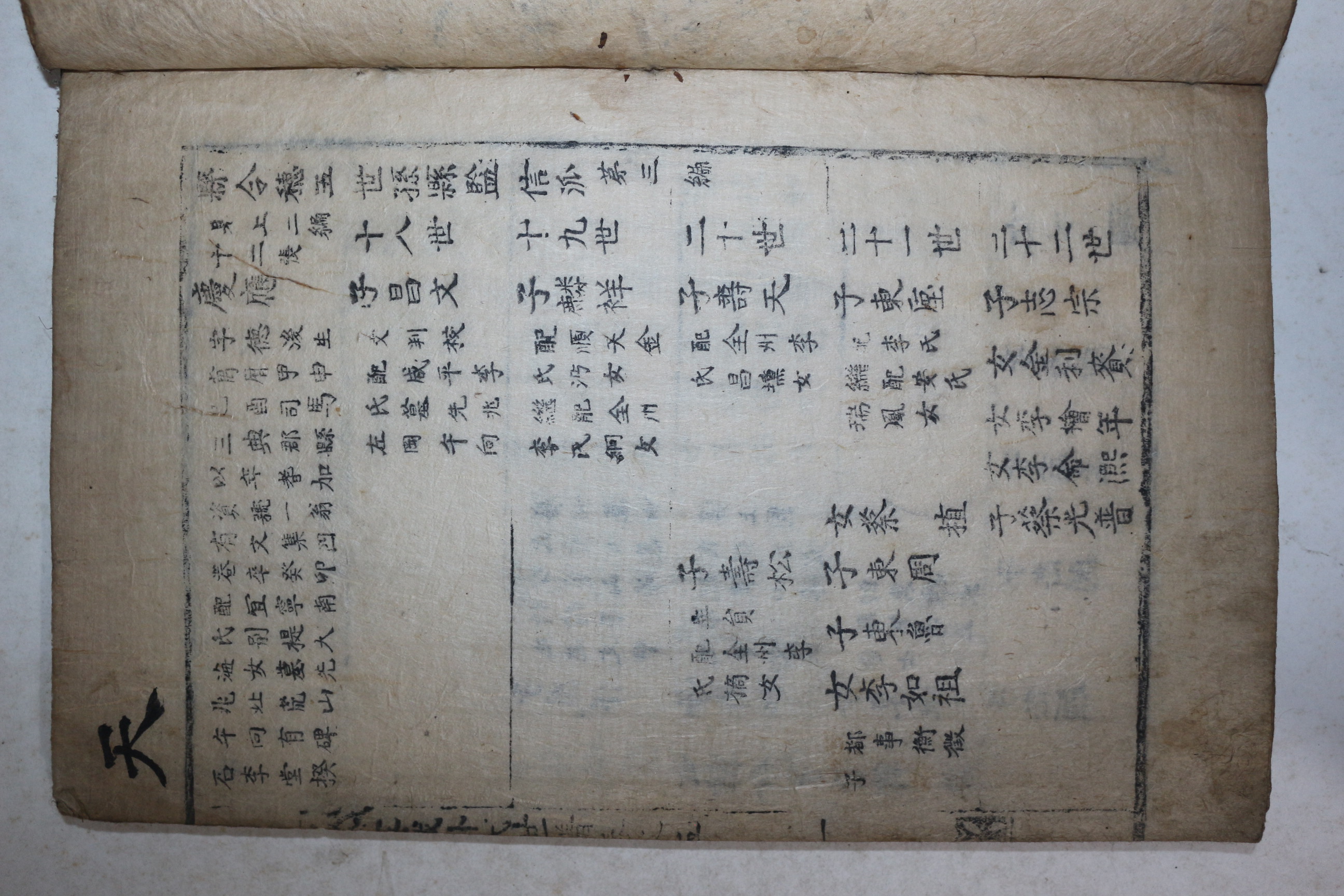 고목활자본 밀성박씨족보(密城朴氏族譜) 권2~6   4책