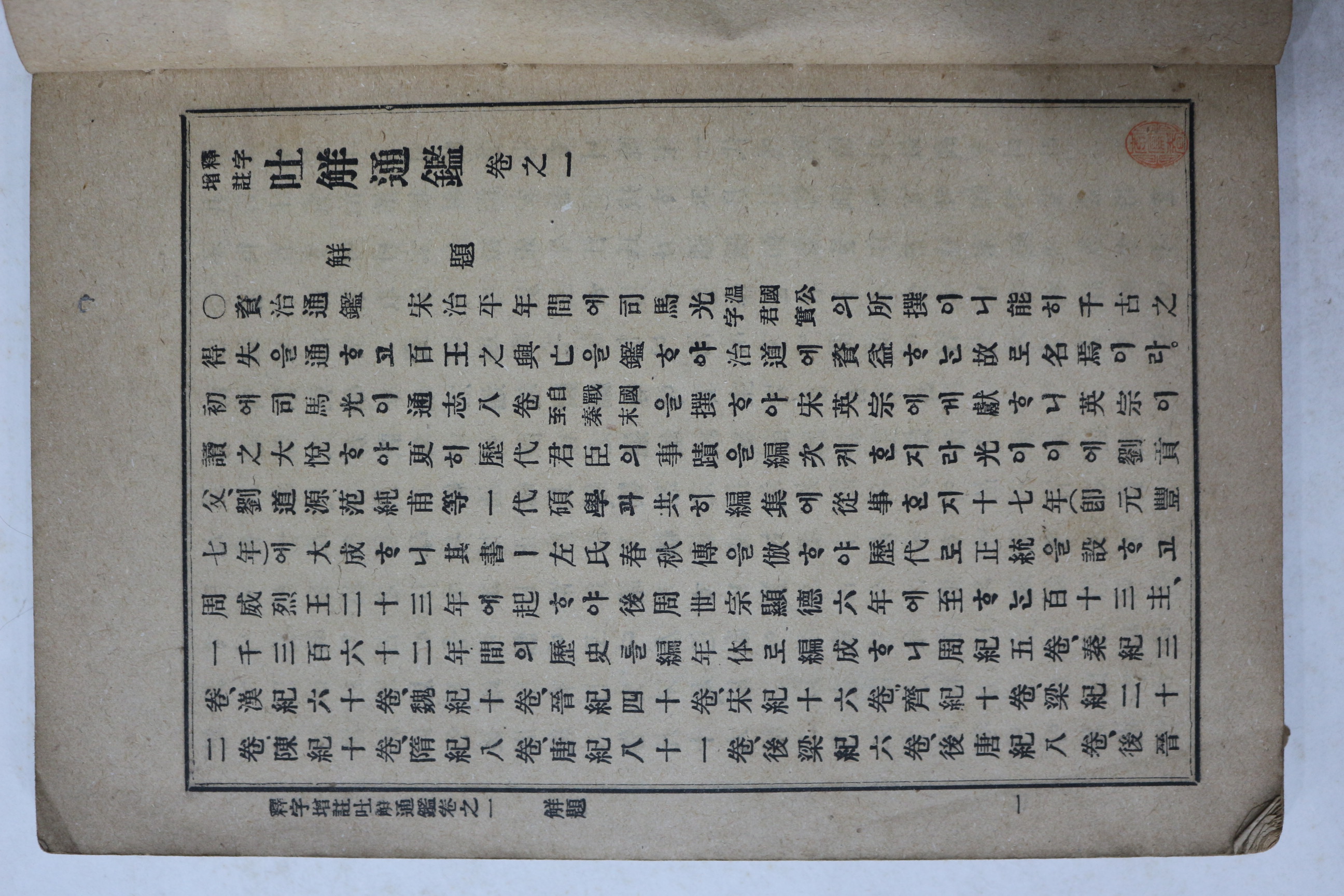 1917년(대정6년) 석자증주 토해통감 권1  1책