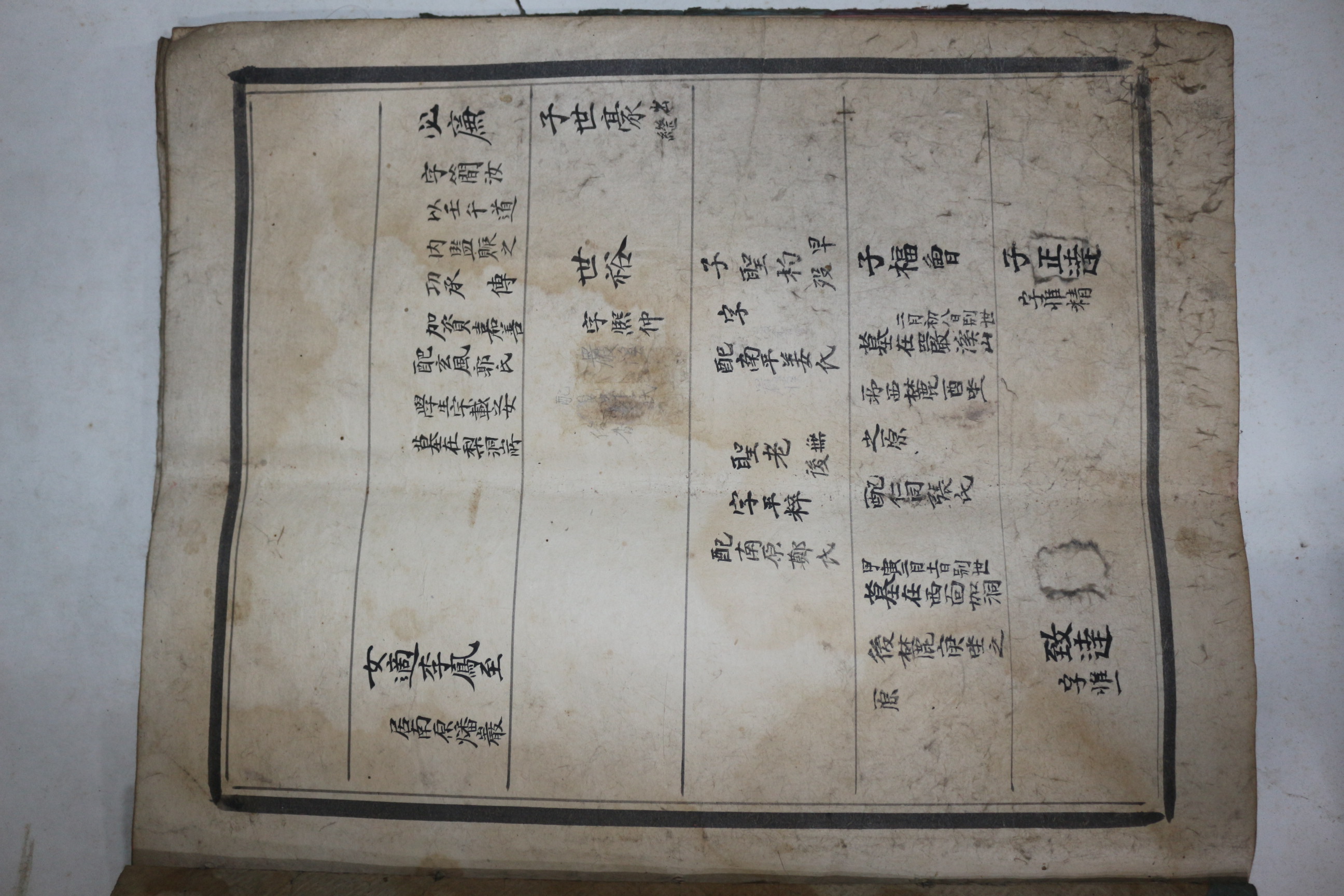1774년 용양위부호군(行龍驤衛副護軍) 박필의(朴必懿) 친필본 밀양박씨가보(密陽朴氏家譜) 1책완질