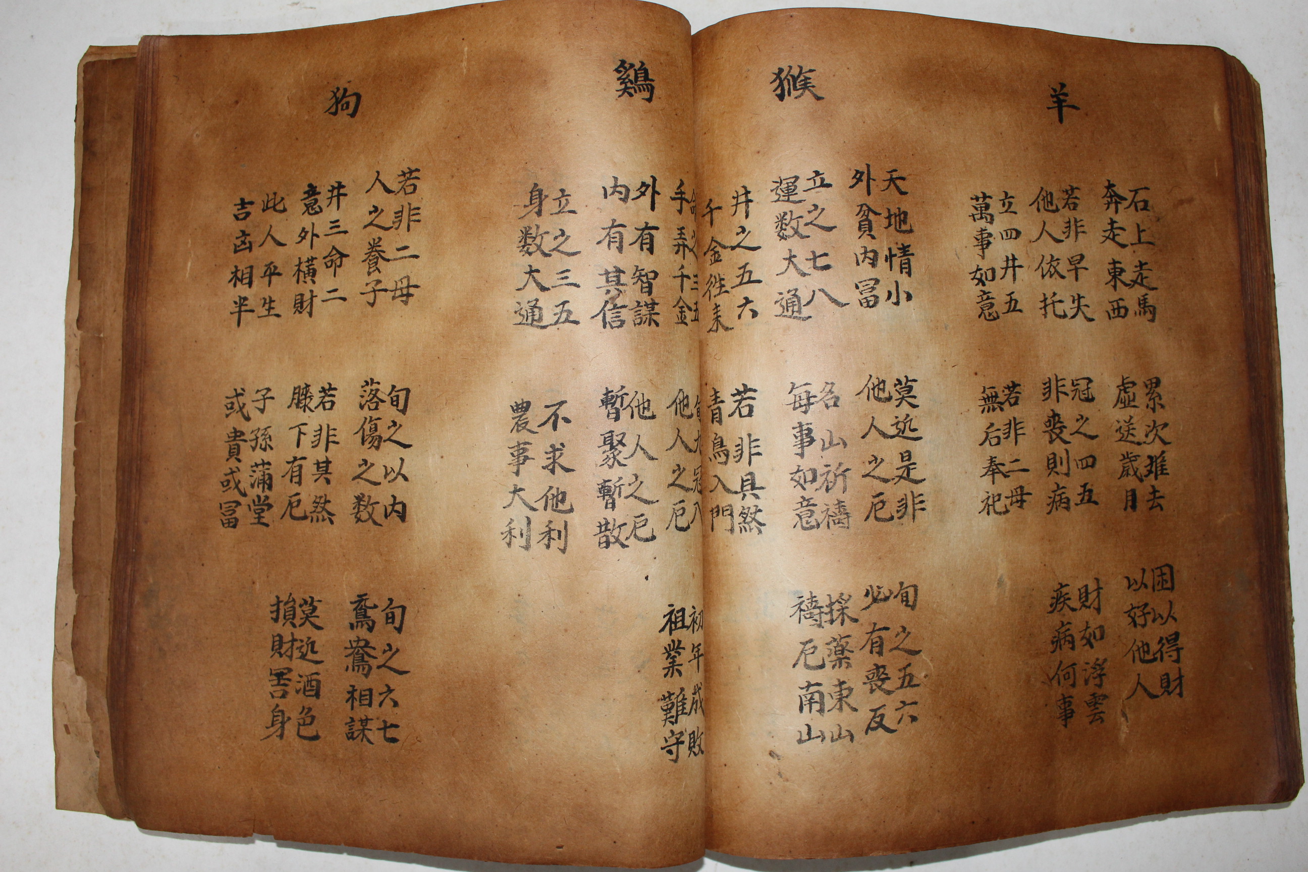 필사본 전생록론(前生綠論),직업론,길복론(吉福論),명궁론 외 철민(哲眠) 1책완질
