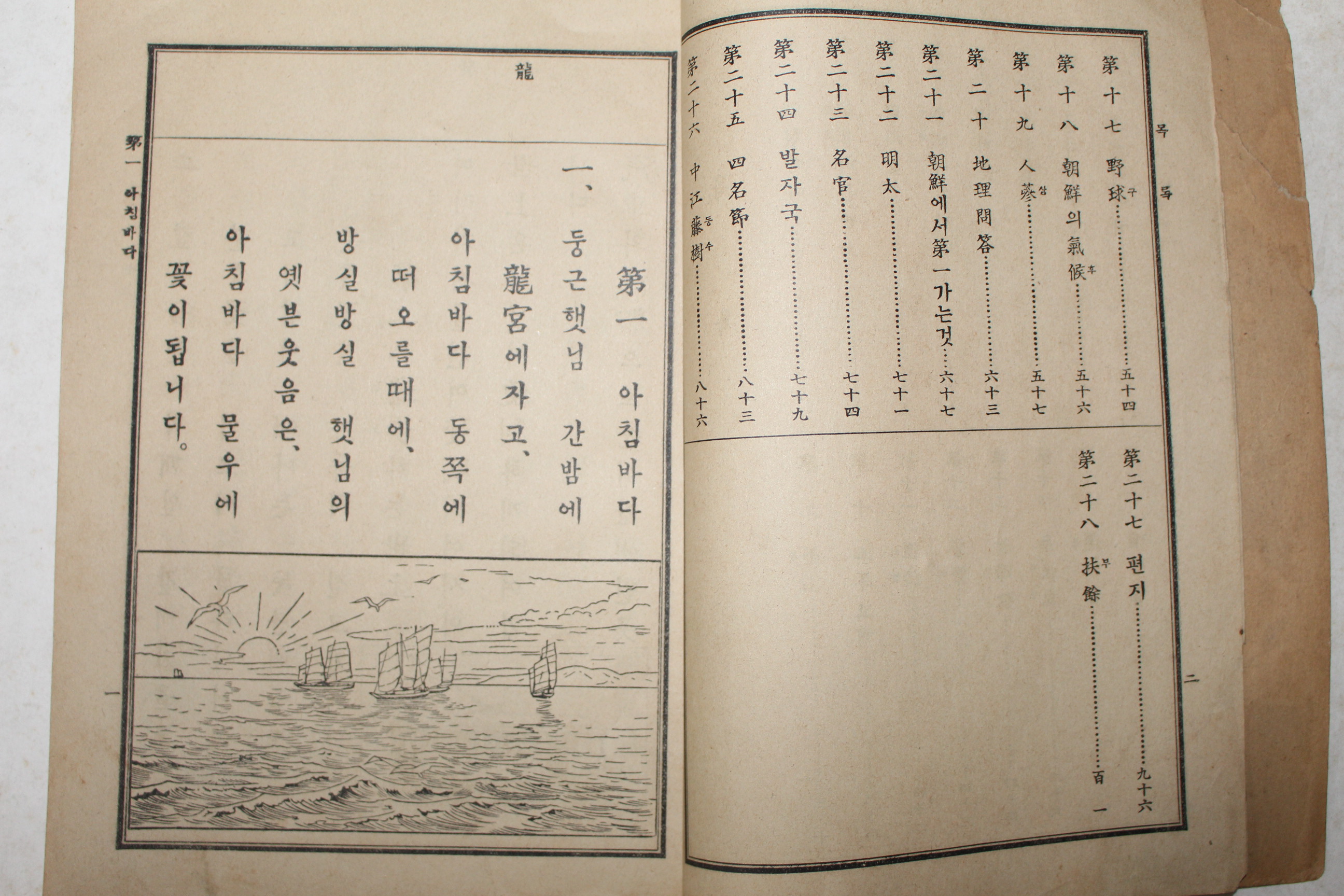 1933년(소화8년) 보통학교 조선어독본 권4