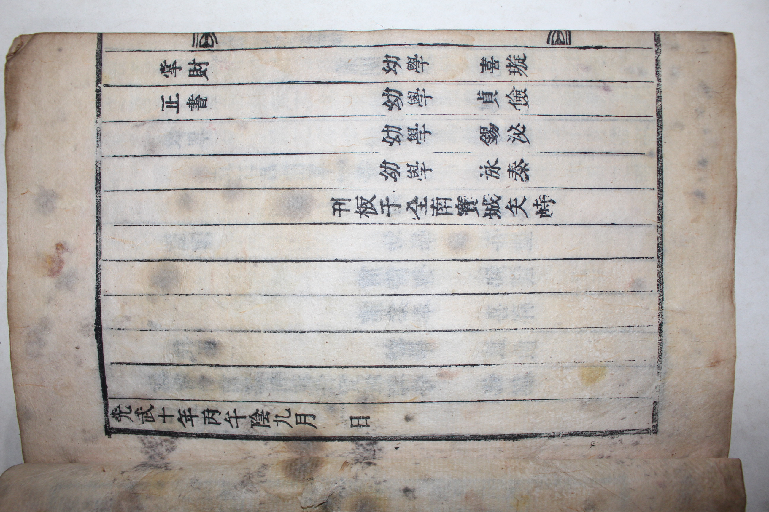 1906년(광무10년) 지게다리획 목활자본 함안윤씨세보(咸安尹氏世譜) 6책완질
