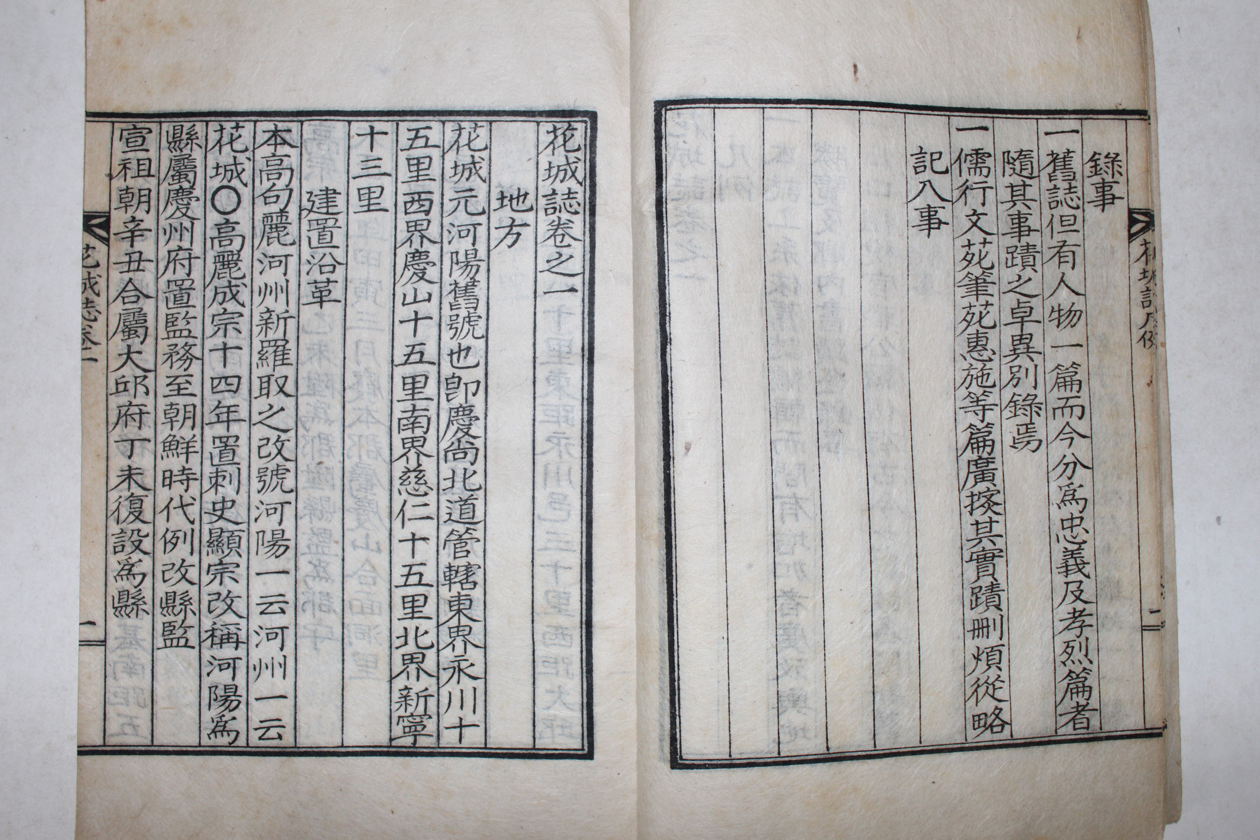 1934년 경산 곡물재(谷勿齋)간행 하양현읍지 화성지(花城誌) 1책완질